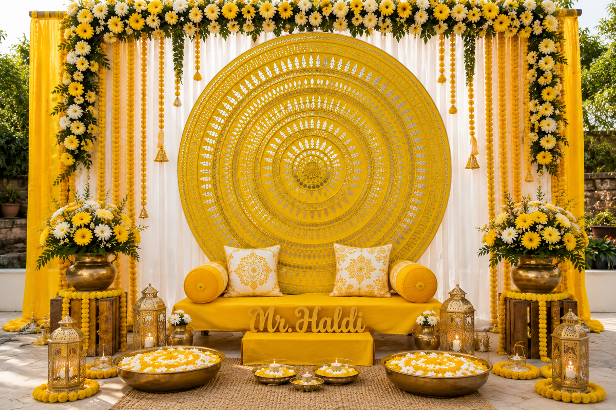 Round Mirror Mandala – Layered Lippan Art Wall Décor (Ready Piece) - BAPS-63