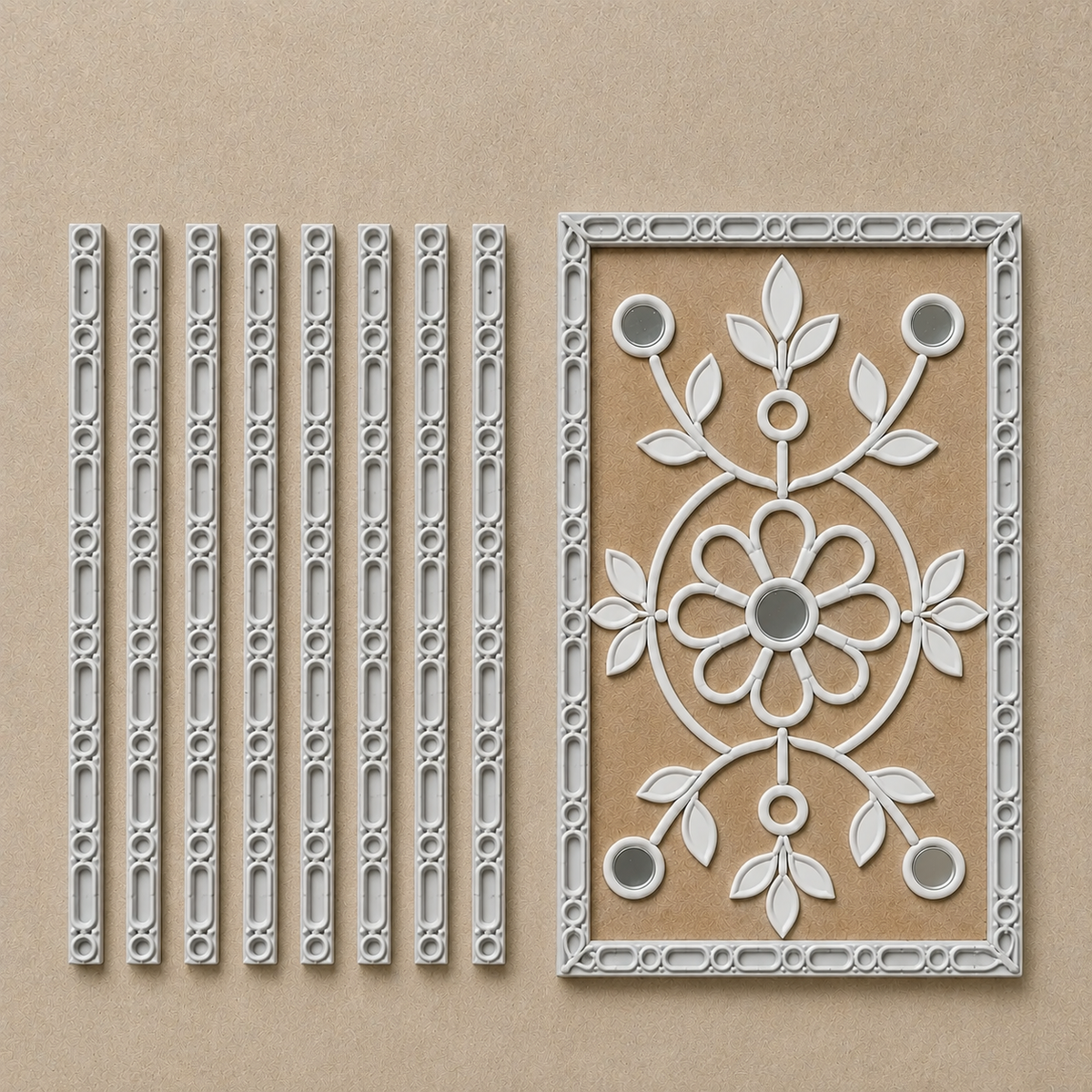 Circle & Oval Clay Border Strip for Lippan Art & Decorative Craft- CLAY BORDER 4
