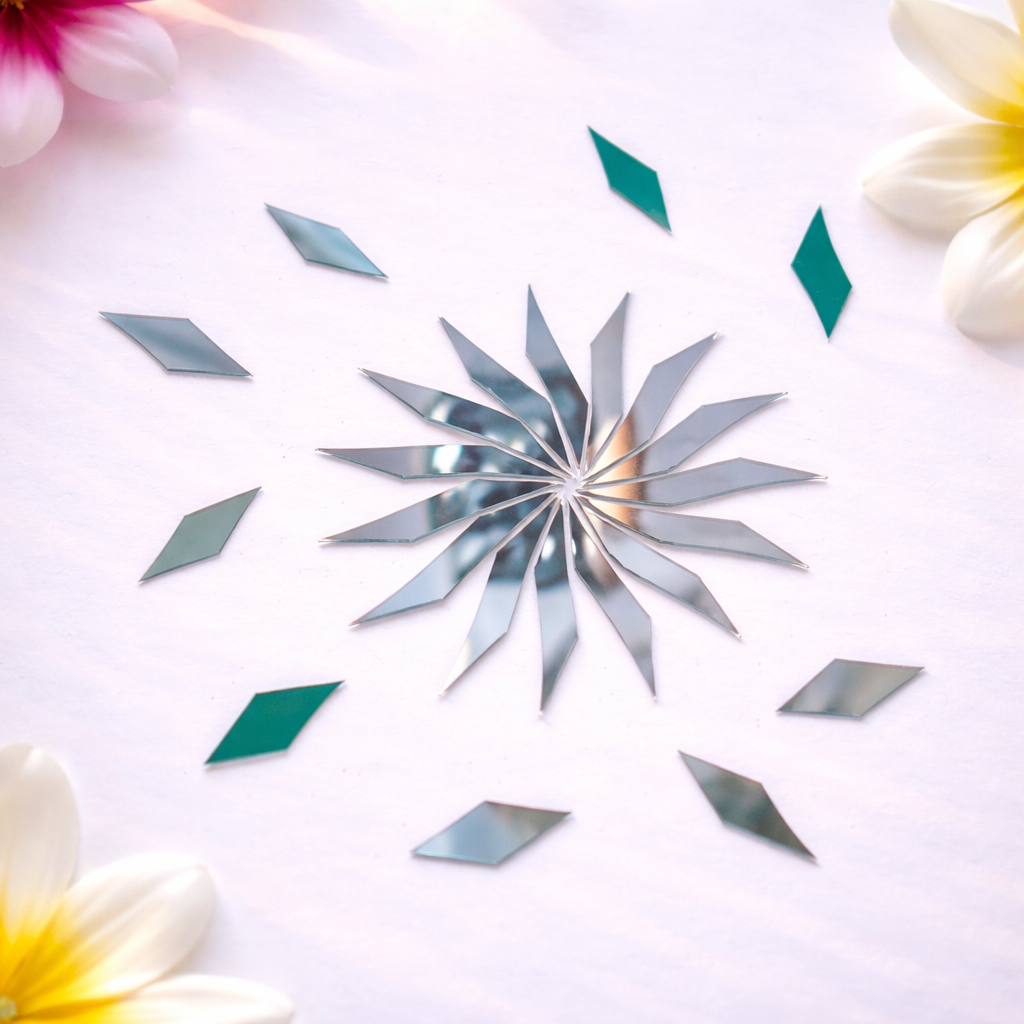 Limited Edition Twisted Petal Shape Mirrors –Ex-1