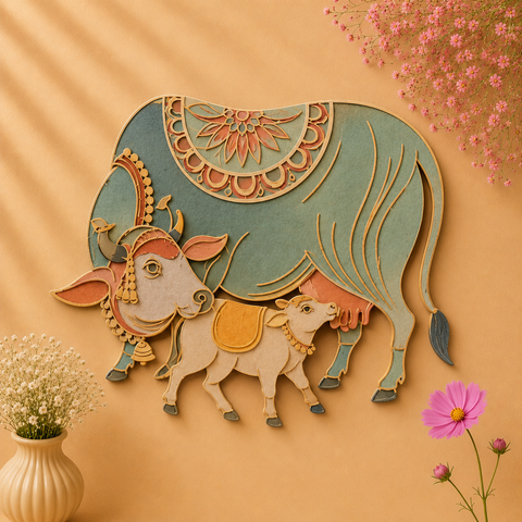 MDF Premarked cow and Calf cutout-33