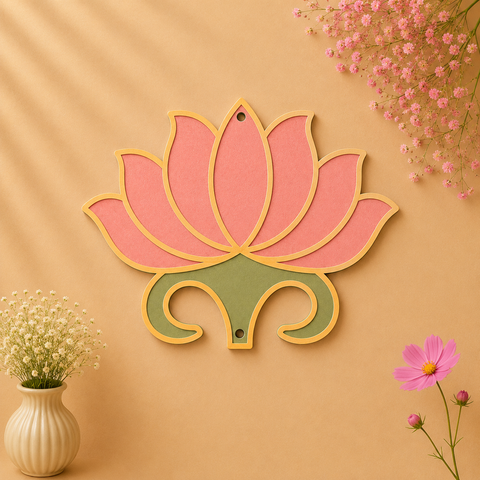 MDF Premarked lotus cutout 2,3,4 inch-40,41,42