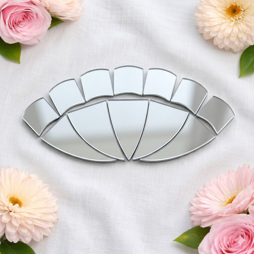 Fancy Water Lilly shape mirror  W-1152