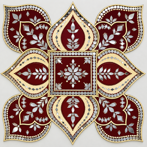 Traditional Decorative Rangoli for Home Décor (Ready Piece)- BAPS-106