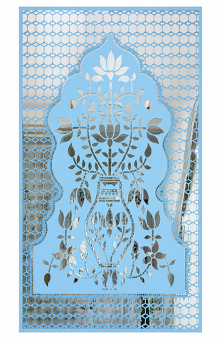 Designer Mirror Backdrop (Only Mirror & Stencil) for Wedding  & Premium Event Decor-1399