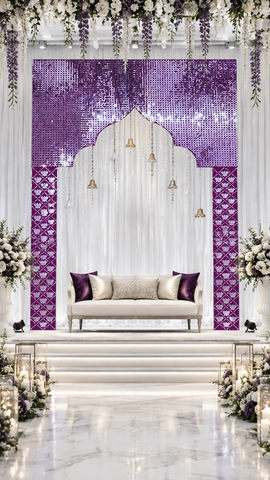 Arch Entrance Frame Mirror Panel – (Ready Piece)4*5.5 feet - BAPS-31