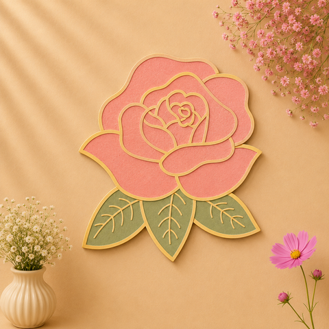Premarked  rose shape-36