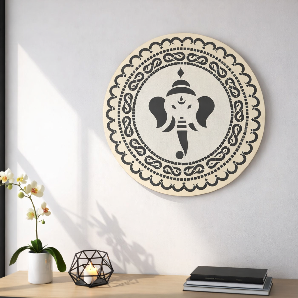 Decorative Premarked round mdf (with mirrors)   - 496