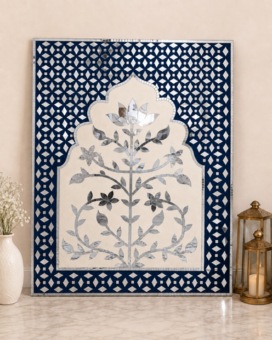 Jharokha Mirror Work Wall Panel – Ready Piece-BAPS-34