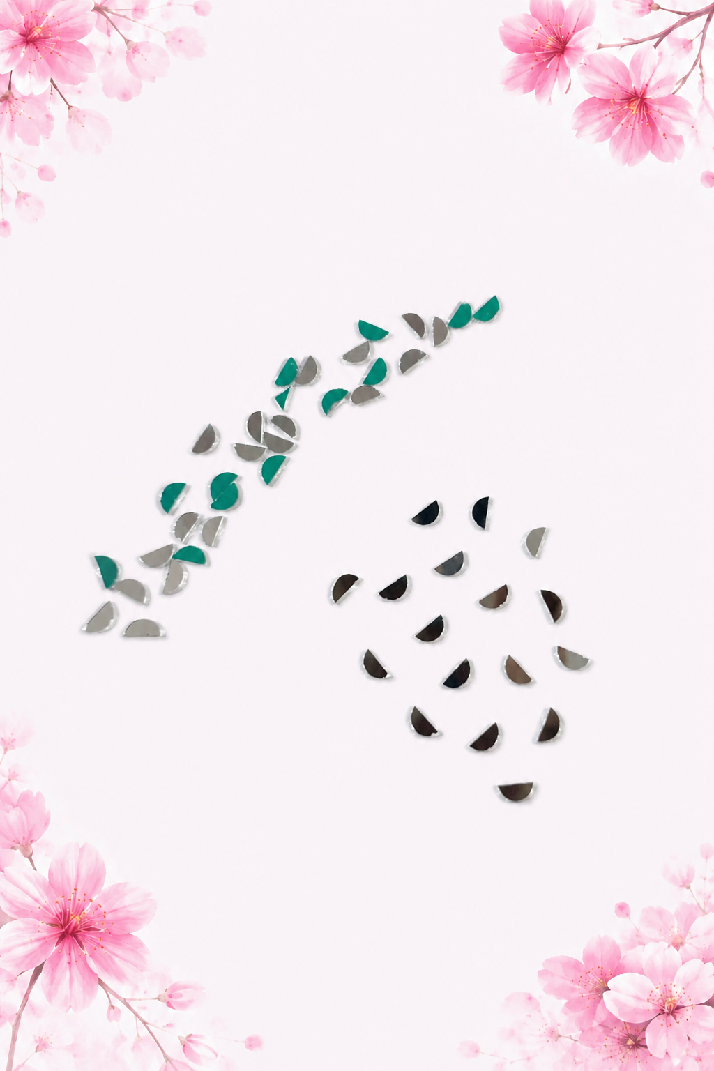 Half Circle Shape Silver Mirrors  - HR-9