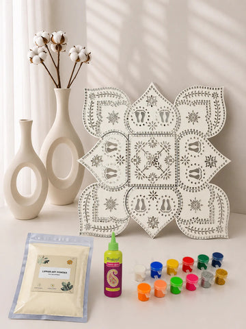 Premarked Kaku Pagla Rangoli Flower MDF -627