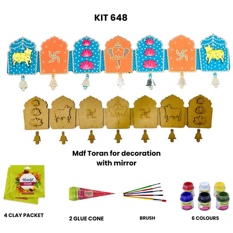 Mdf Toran for decoration with mirror-504