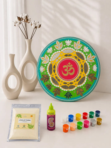 Round Rangoli mdf (with mirrors)-442