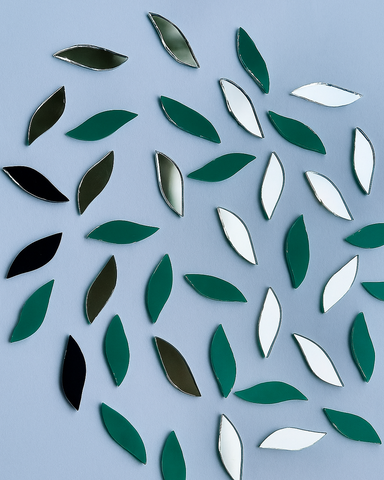 Fancy shape silver mirror 100gm