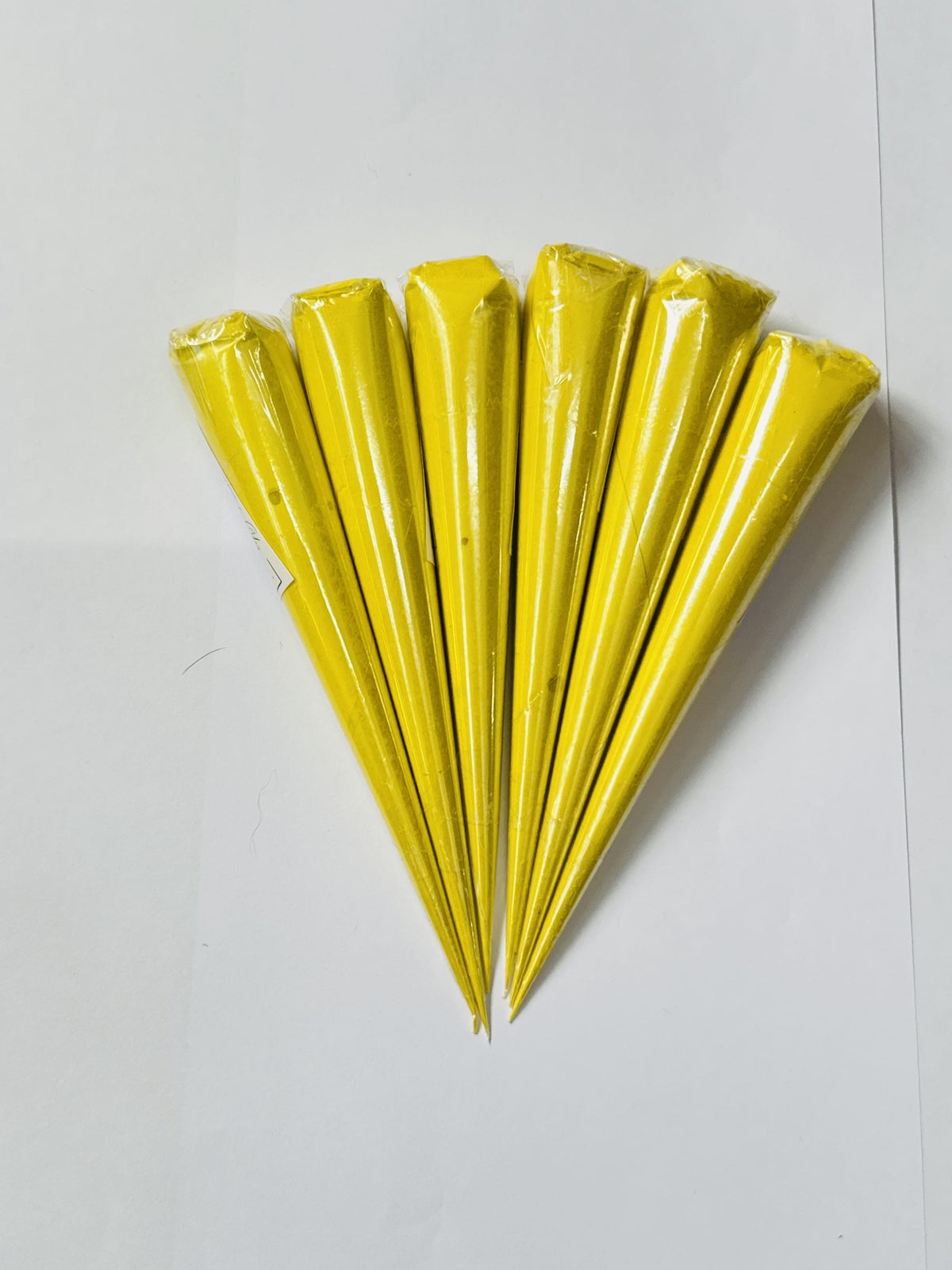 Yellow Ceramic Cone For Art (F-1053)