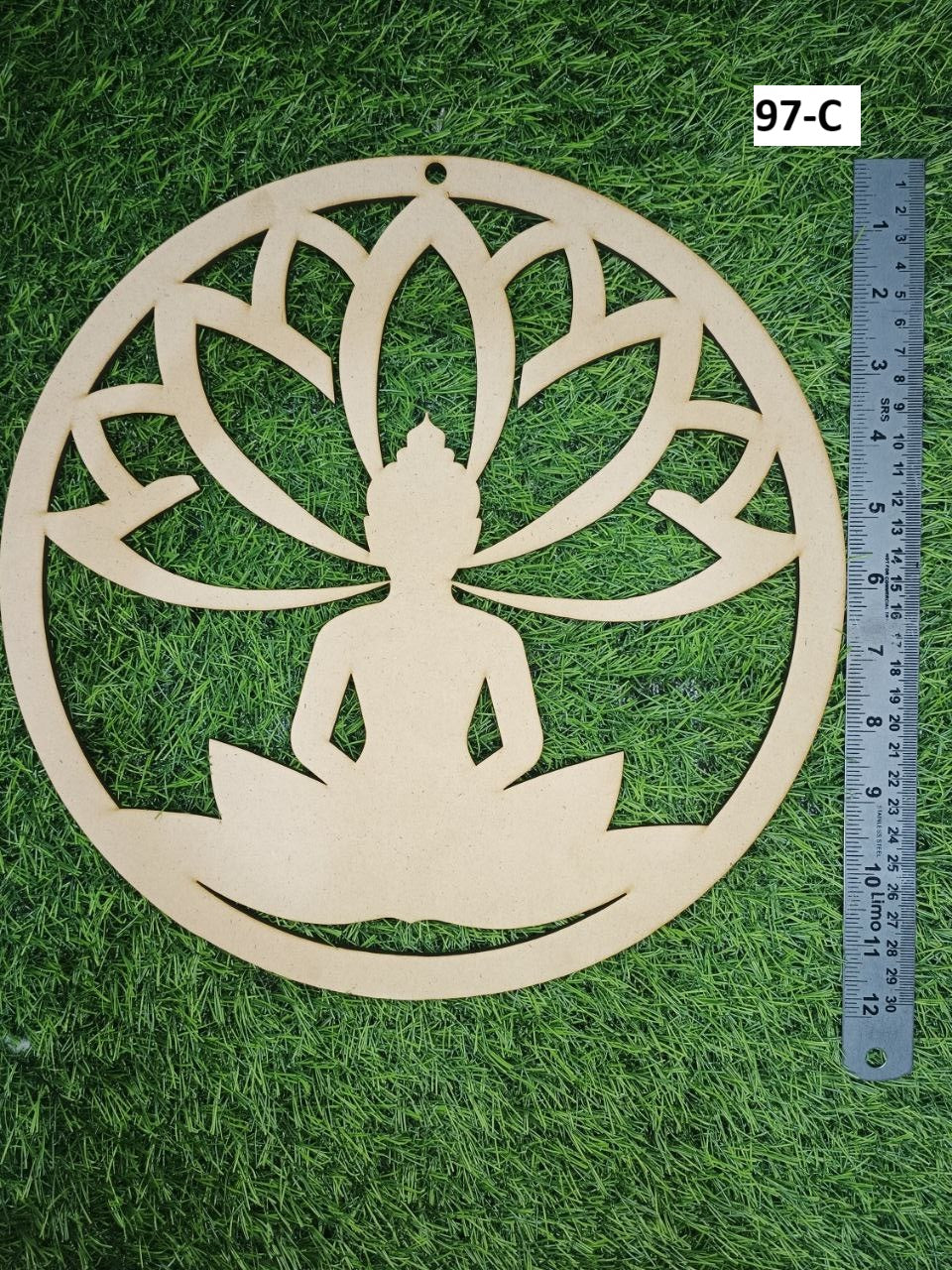 Premarked  round shape lord buddha design-97