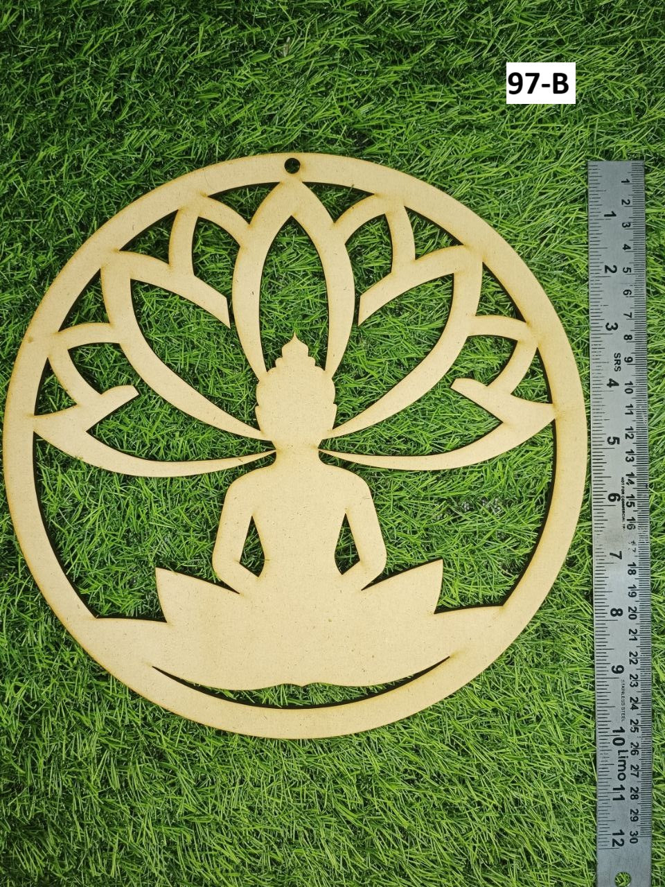 Premarked  round shape lord buddha design-97