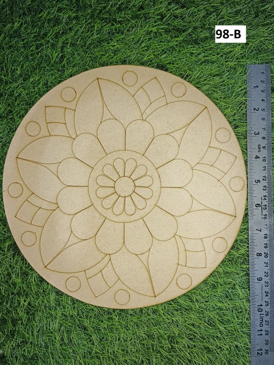 Mdf round shape fancy design-98