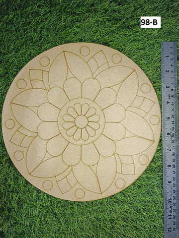MDF Premarked Rangoli shape-98