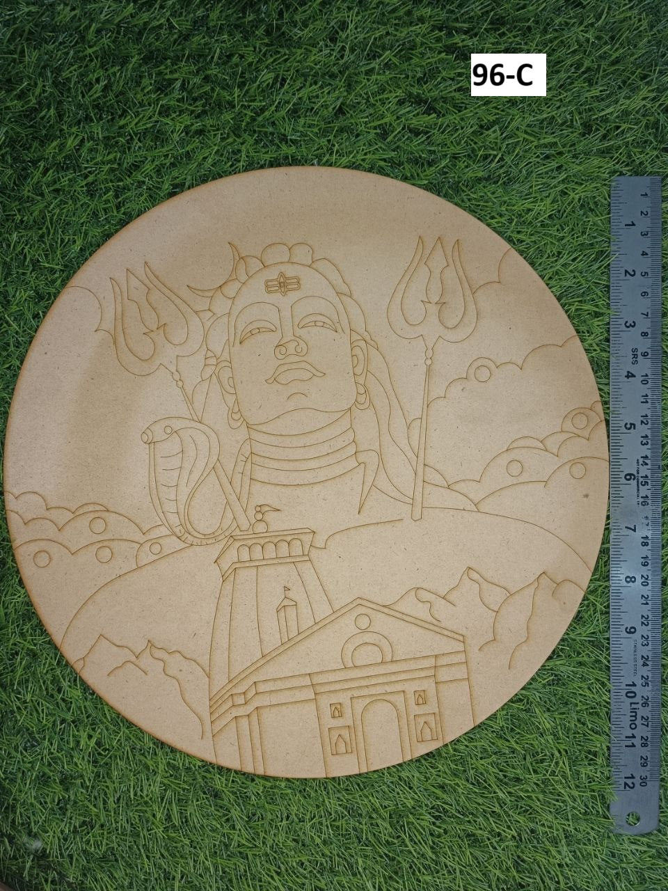 Premarked Round lord mahadev shape MDF-96