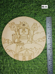 Premarked Round lord mahadev shape MDF-96