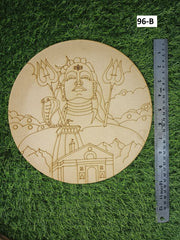 Premarked Round lord mahadev shape MDF-96