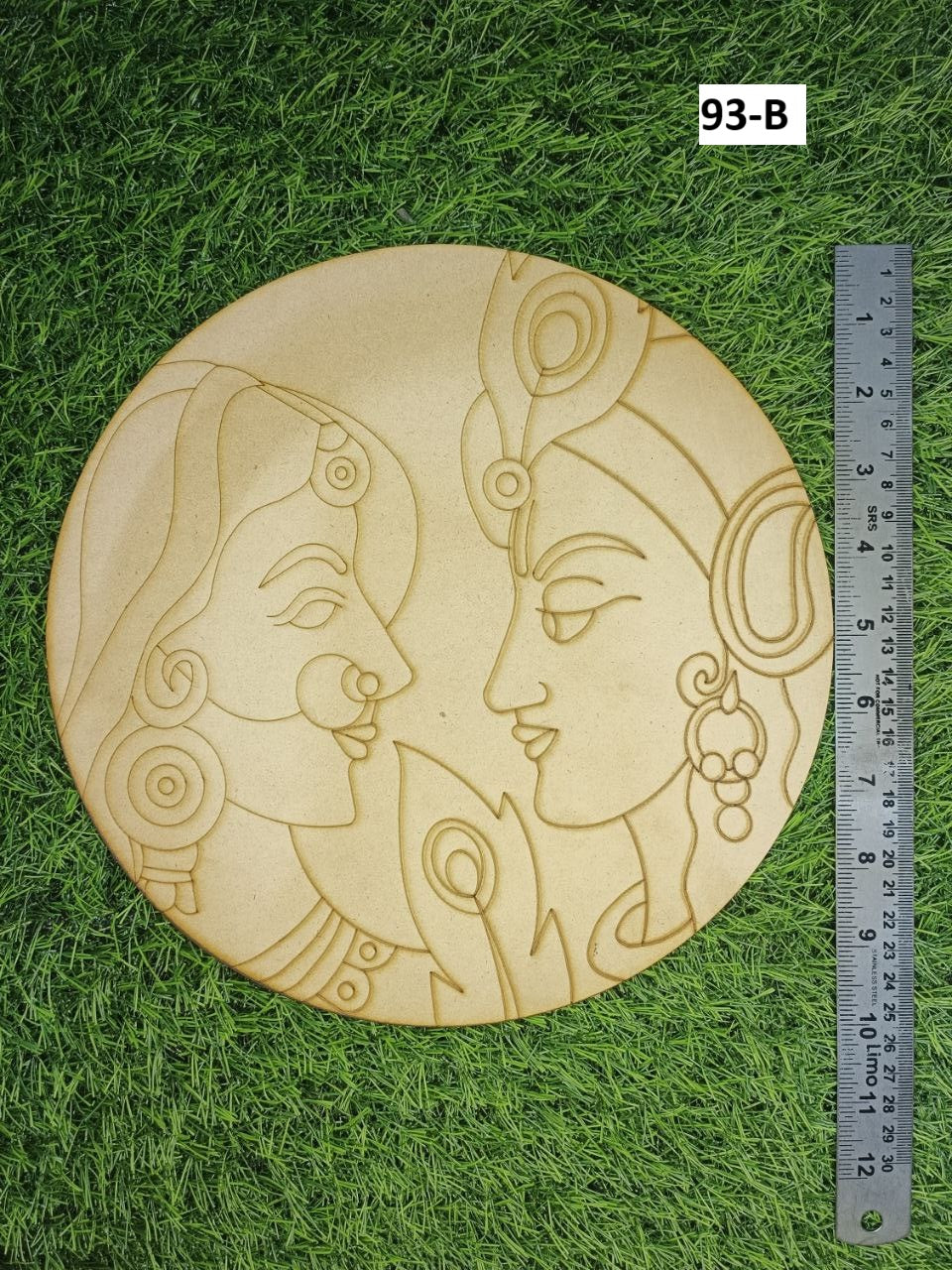 Premarked Round radhekrishna shape MDF-93