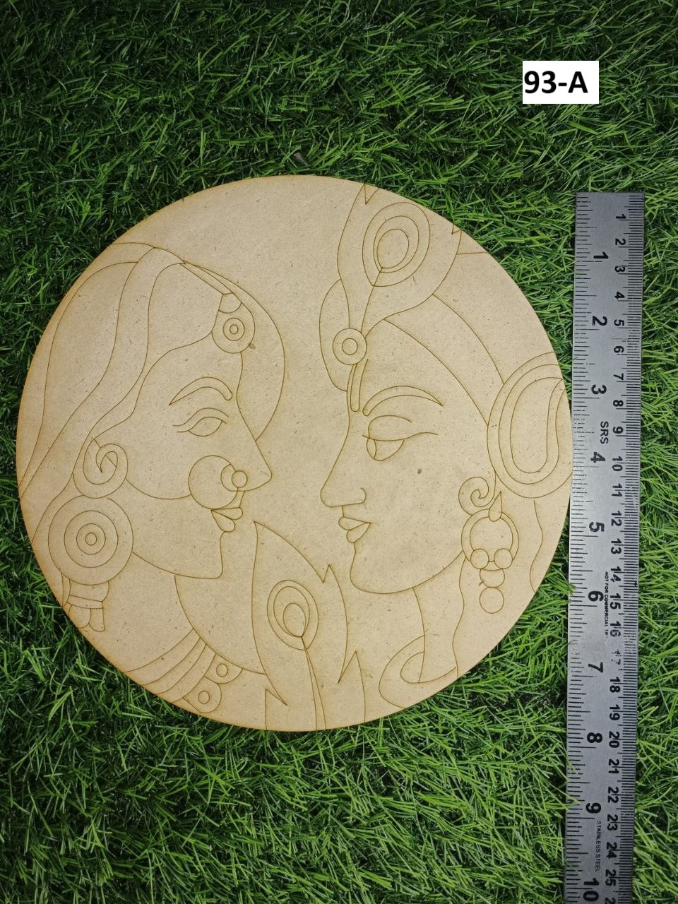 Premarked Round radhekrishna shape MDF-93