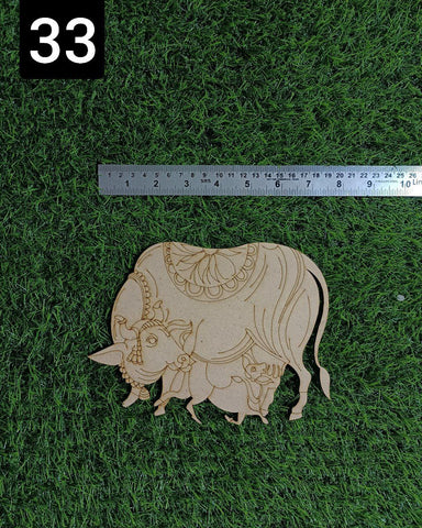 MDF Premarked cow cutout-33
