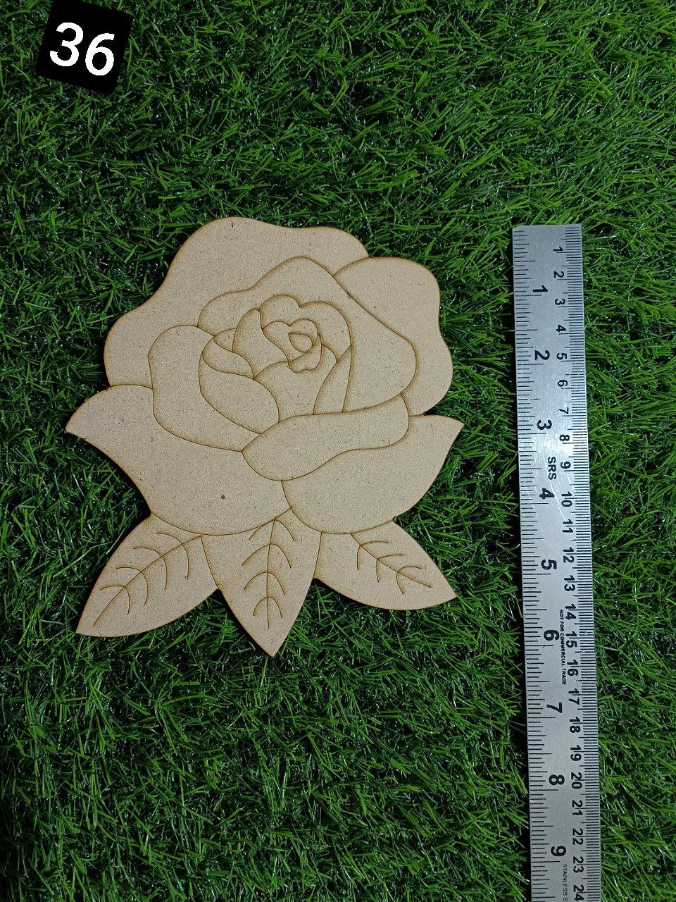 Premarked  rose shape-36