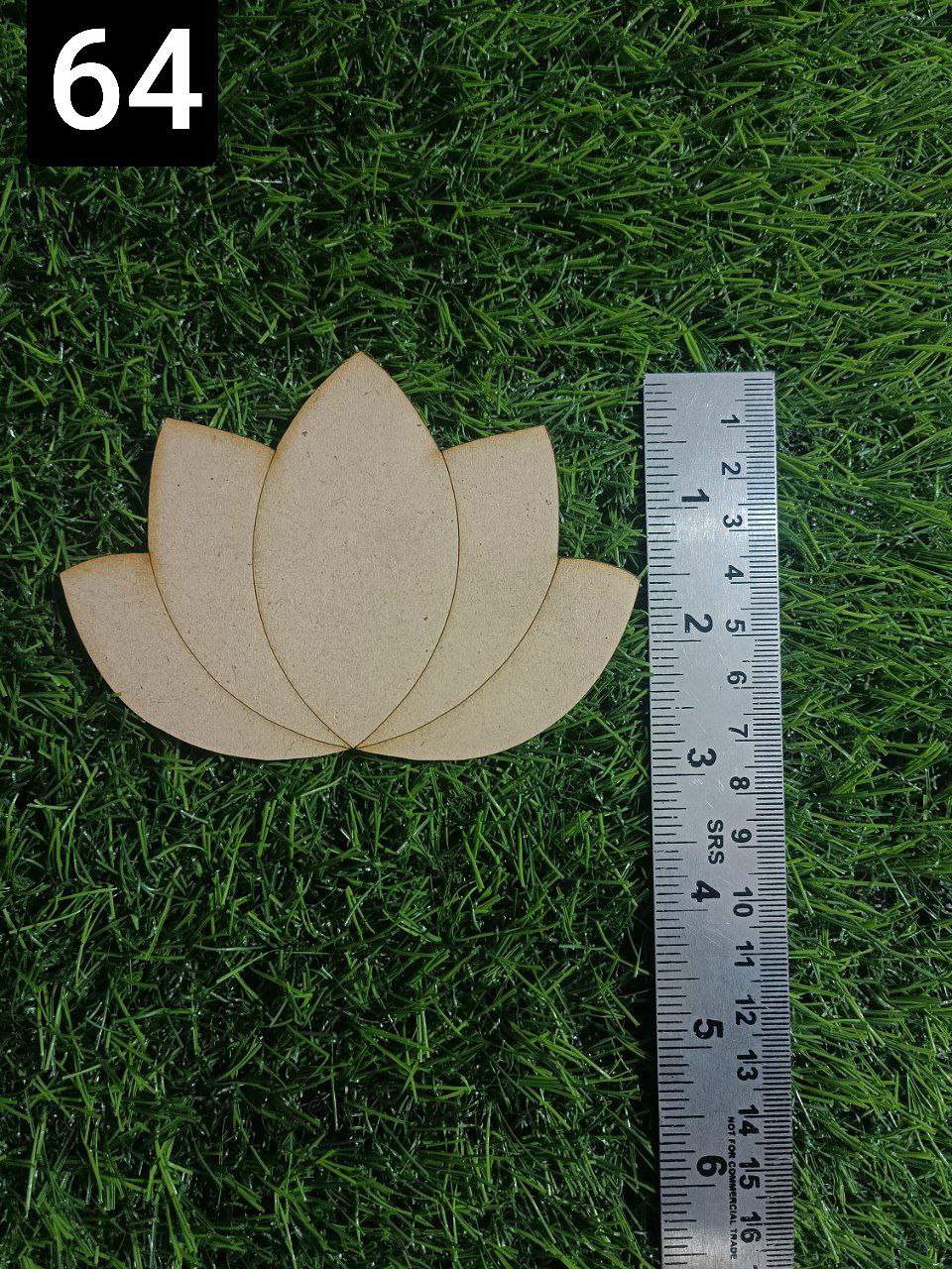 Premarked Mdf lotus shape MDF-64