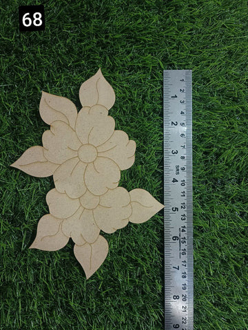 Mdf flower shape-68
