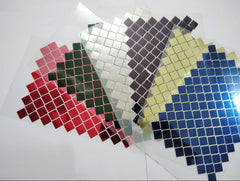 Plastic mirror sheet square shape