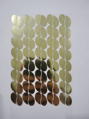 Plastic mirror sheet mango shape