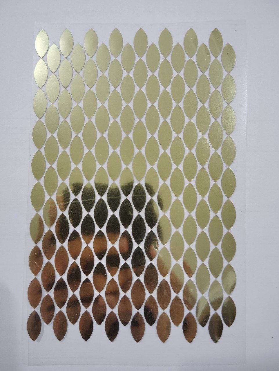 Plastic mirror sheet oval shape