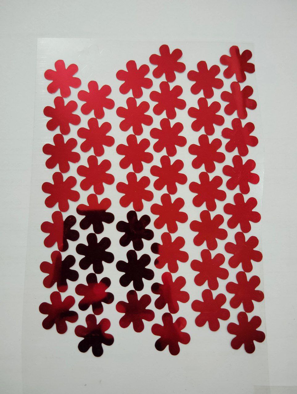 Plastic mirror sheet flower shape