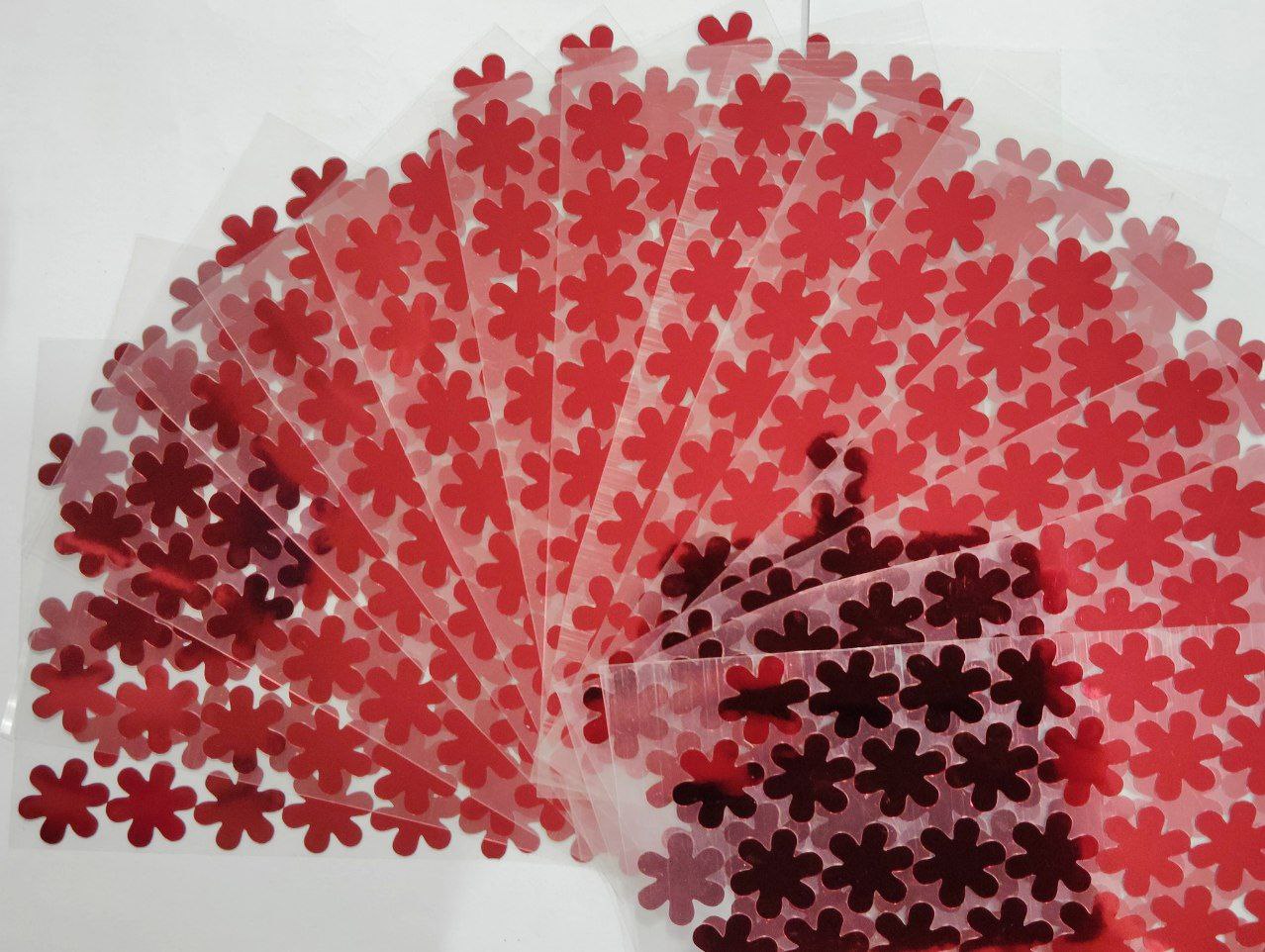 Plastic mirror sheet flower shape