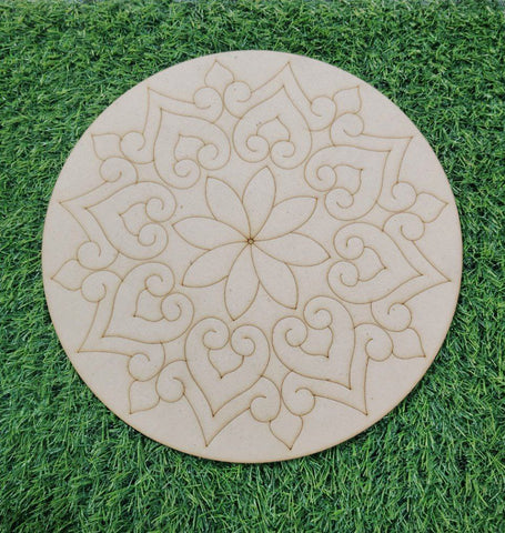 MDF Premarked Rangoli shape-119