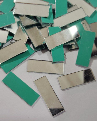 Rectangular shape silver mirrors for art