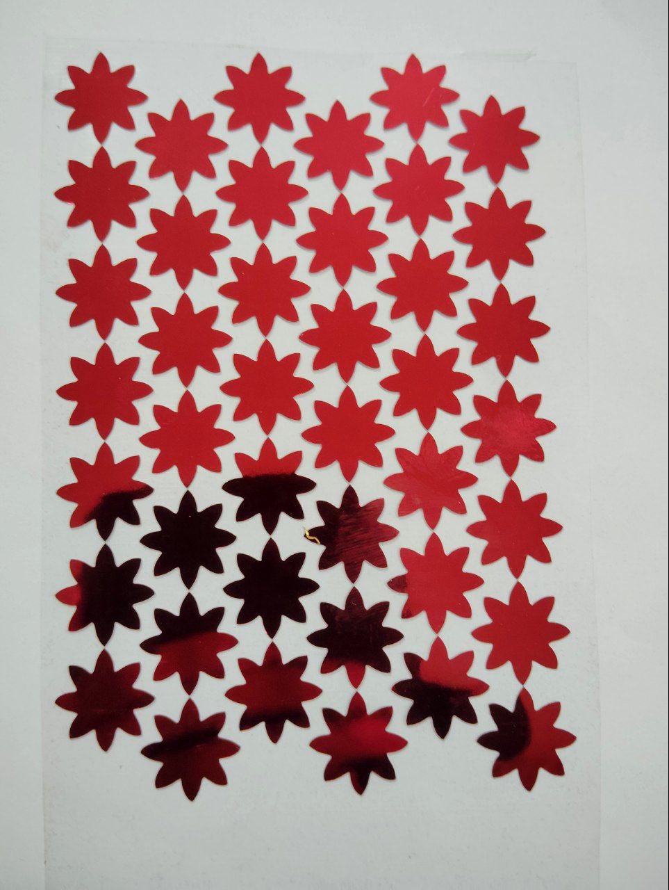 Plastic mirror sheet star shape