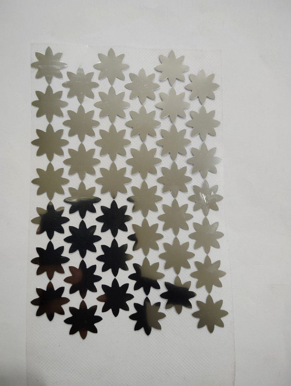 Plastic mirror sheet star shape