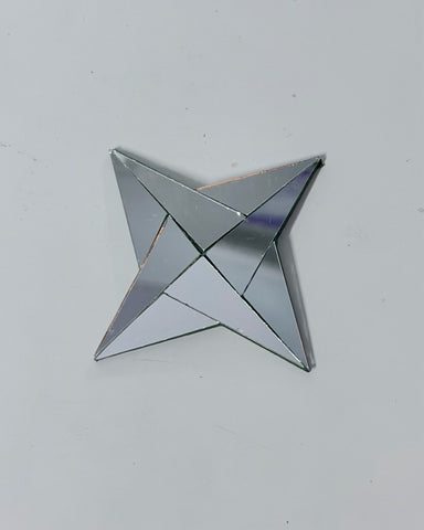 3D Star Shape MDF With Mirror – Decorative Wall Art for Home & Craft Projects-606