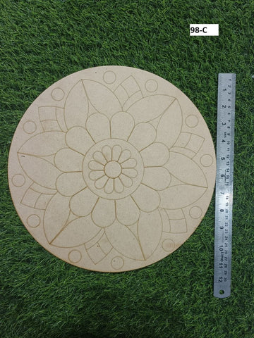 MDF Premarked Rangoli shape-98