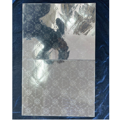 Pre-Marked Transparent Sheet with Matching Mirror Patches for DIY Mirror Art-1805