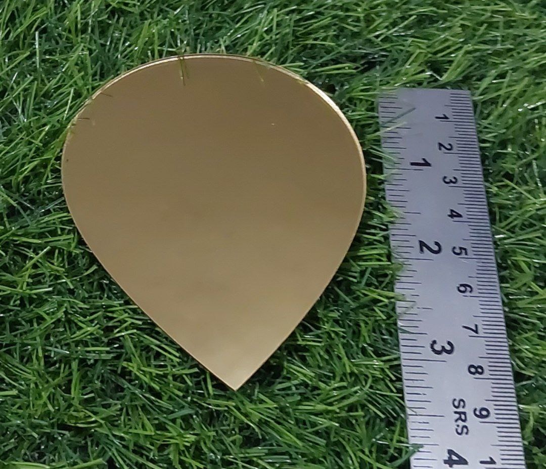Acrylic golden big tear drop shape mirror