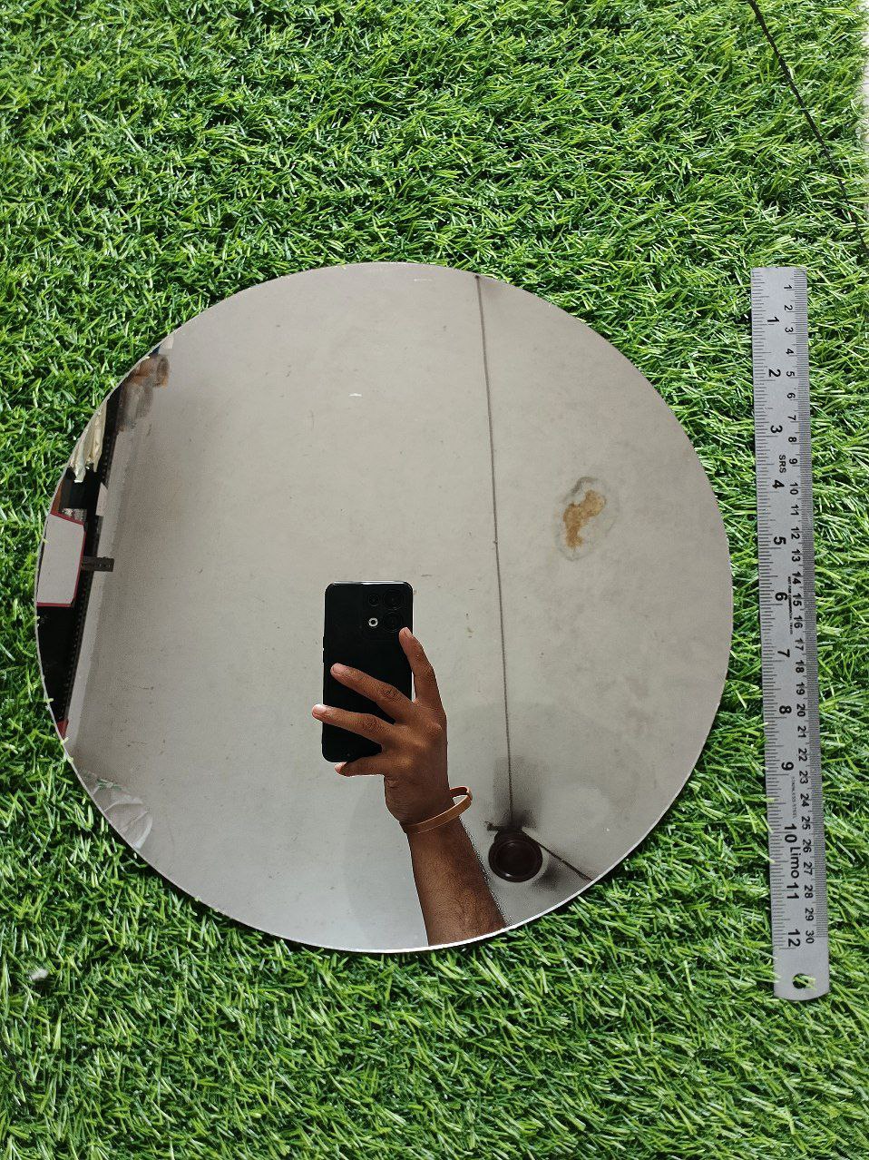 Acrylic big round shape silver mirror 10,12,14 inch