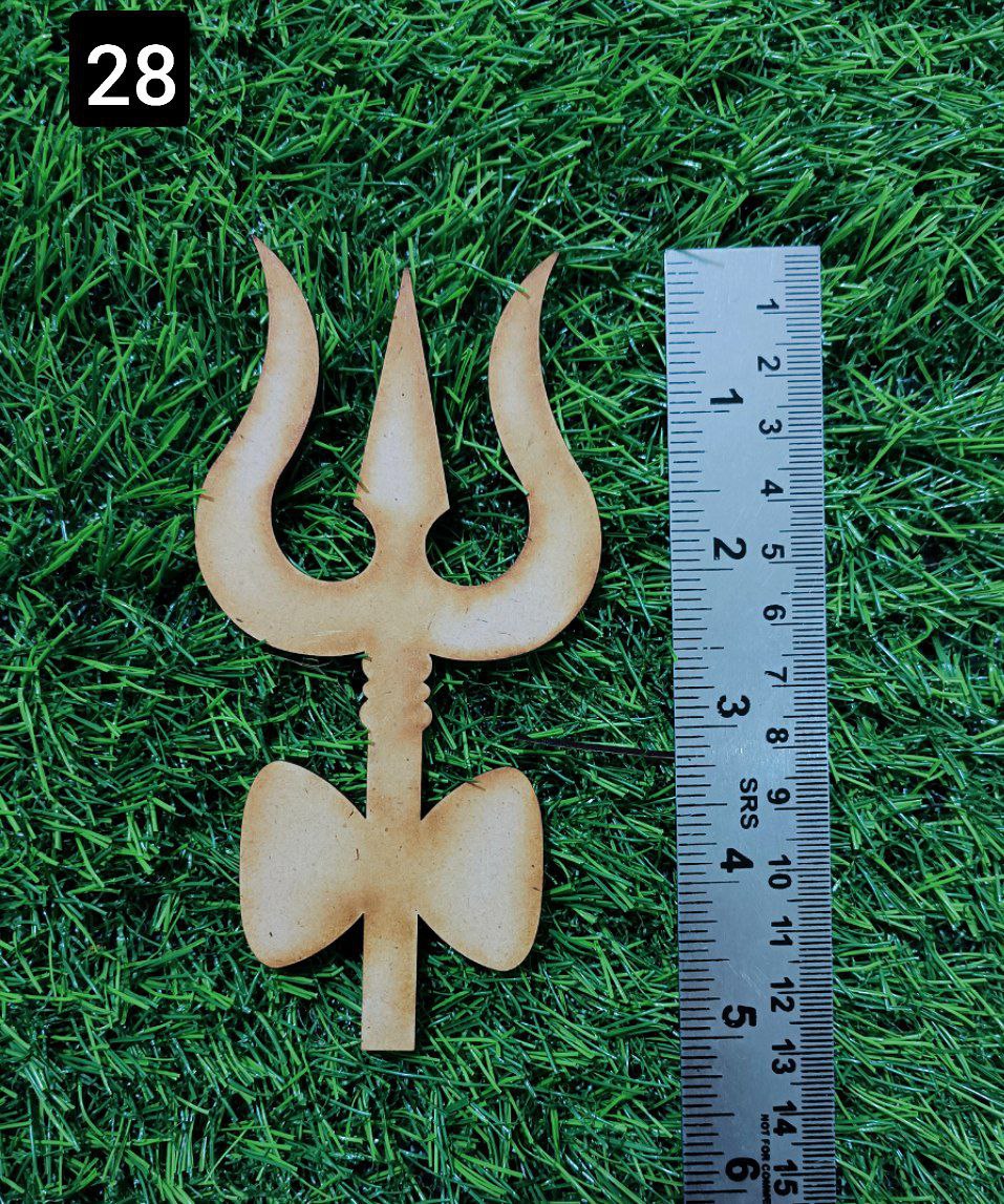 Premarked trishul shape-28